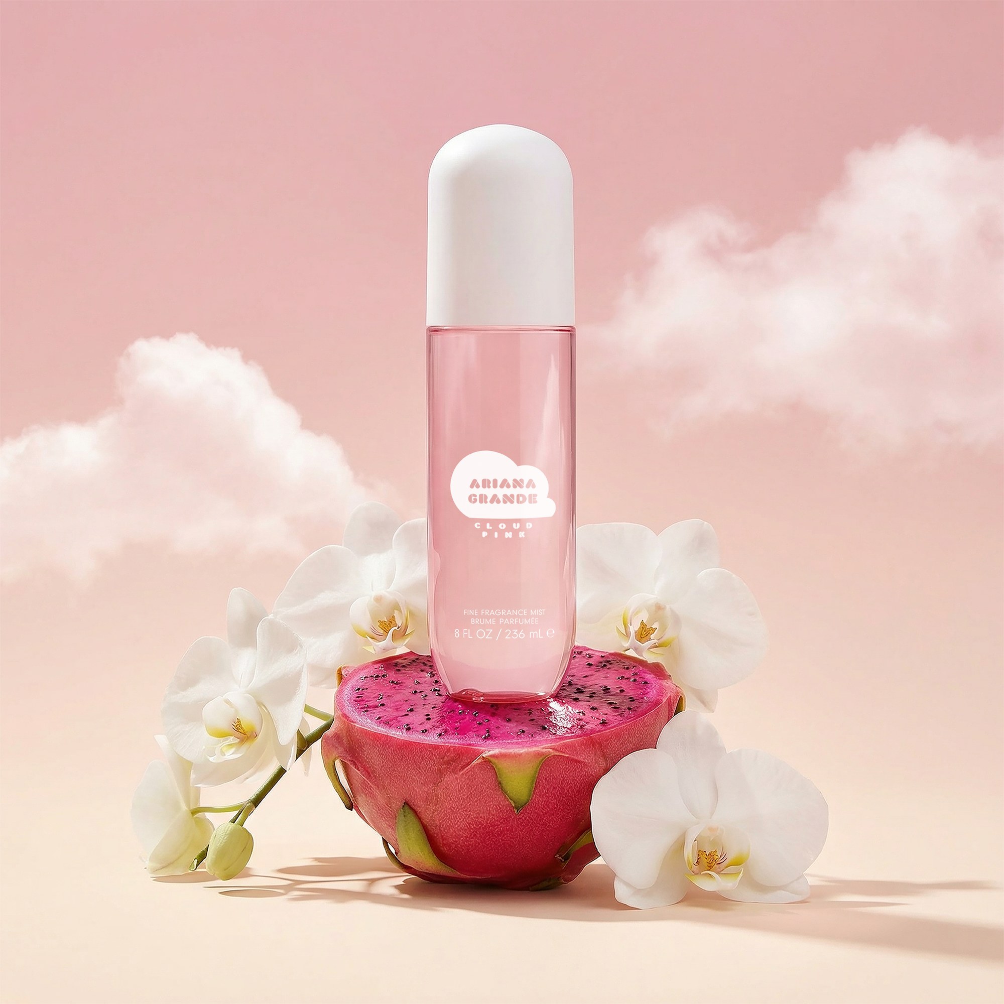 Cloud Pink mist on dragon fruit under a pink sky