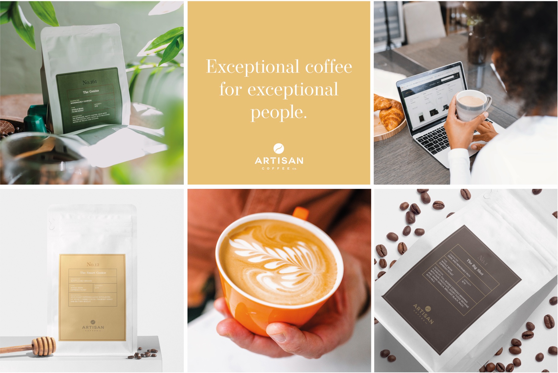 The Artisan Coffee social grid, second block