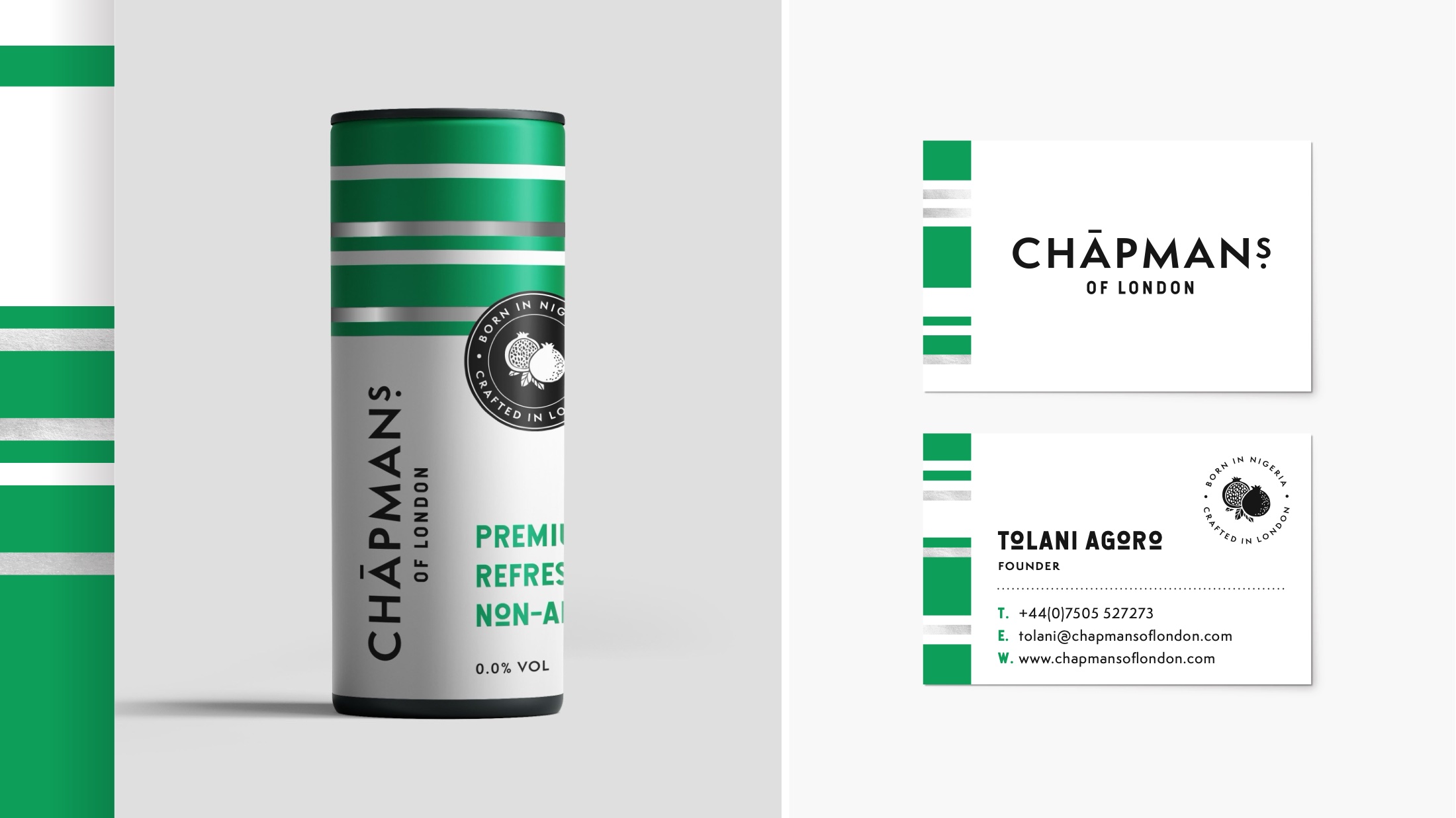 The can and the founder's business card