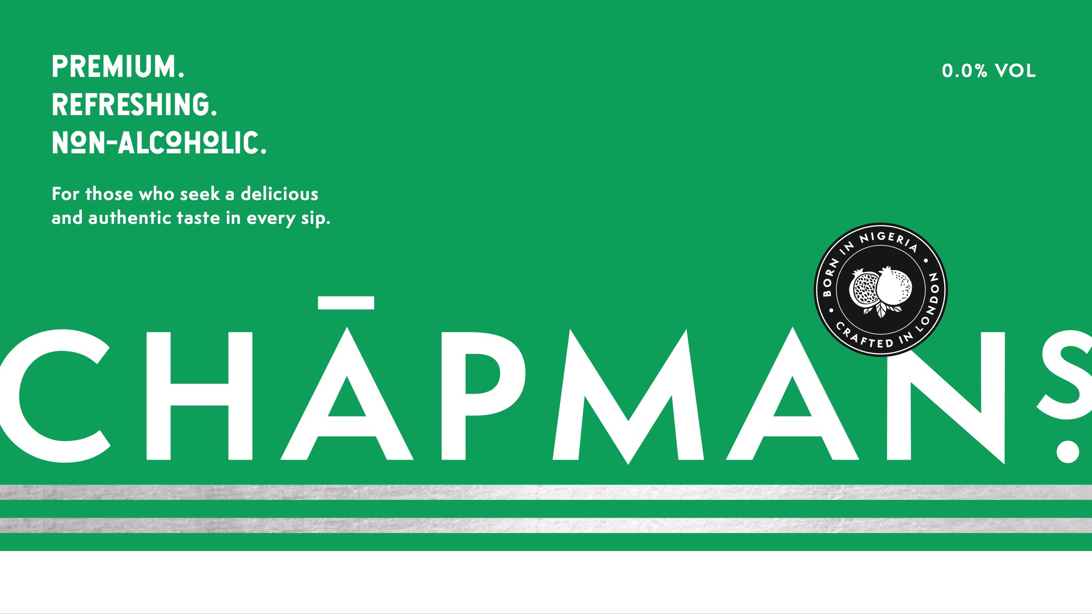 Chapmans of London: premium, refreshing, non-alcoholic