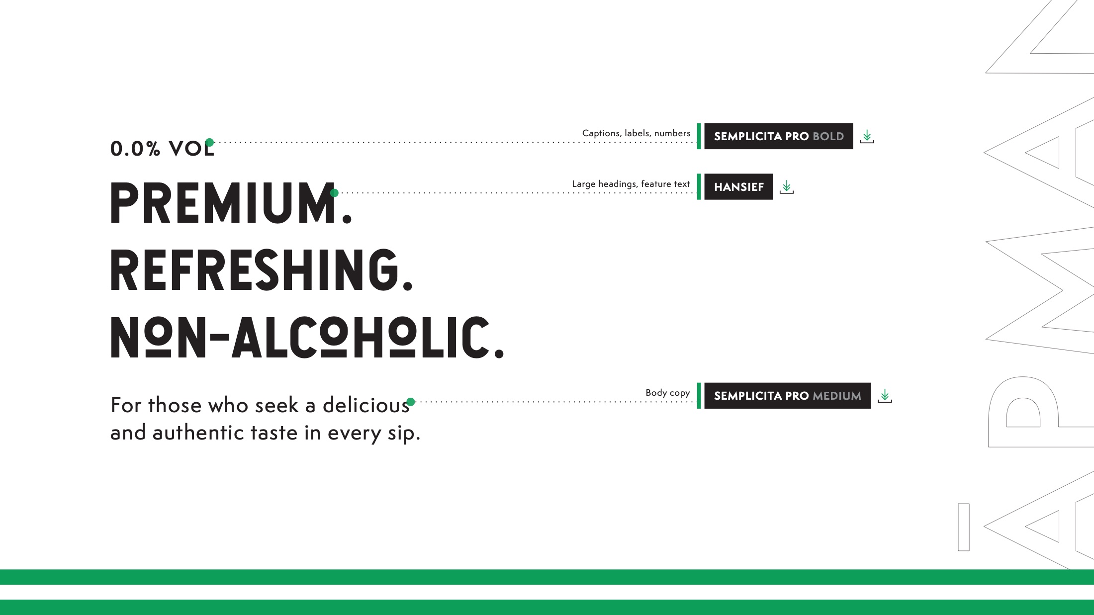 Type system: Hanley for headings, Semplicita Pro for everything else