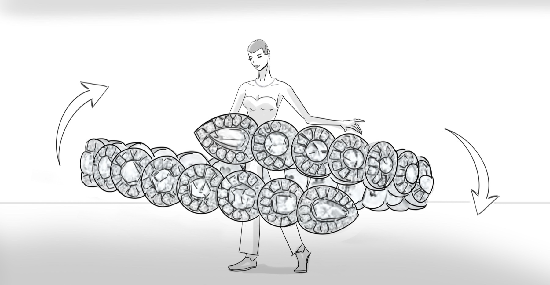Storyboard, bracelet reveal sequence