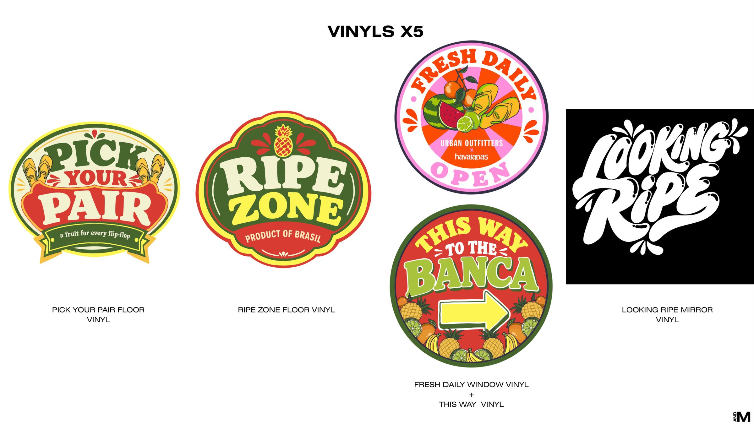 Five vinyl formats: floor, window and mirror