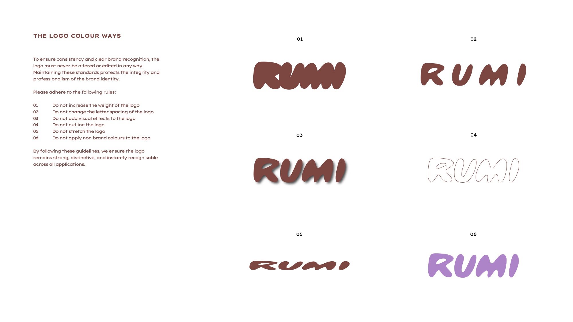 RUMI approved logo colourways