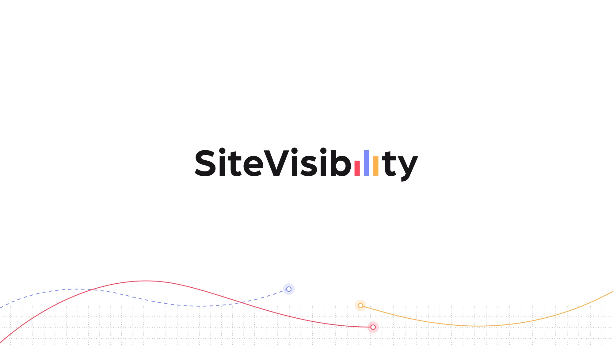 The SiteVisibility wordmark with rising bars replacing the ili