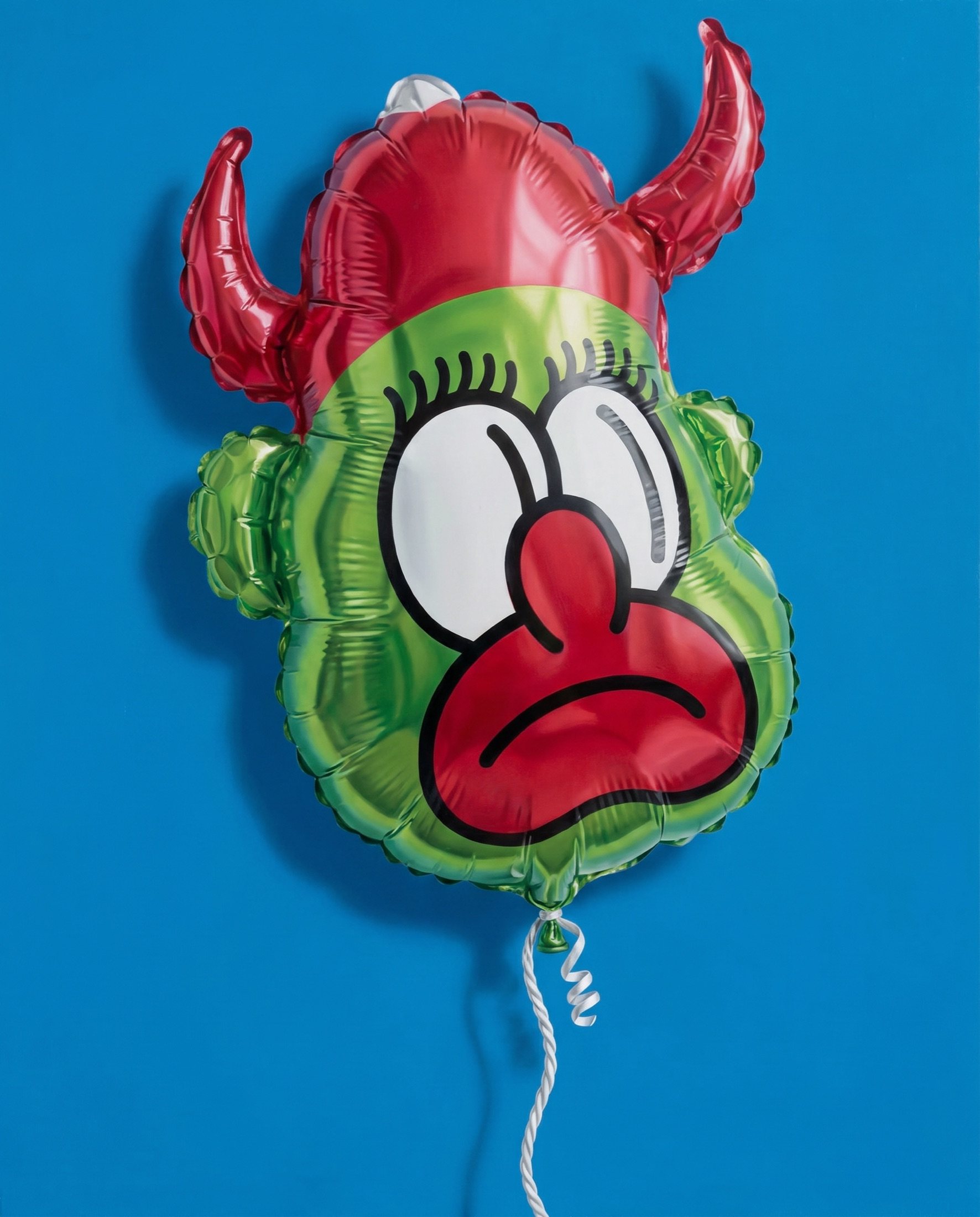 The Slawn character rendered as a foil balloon