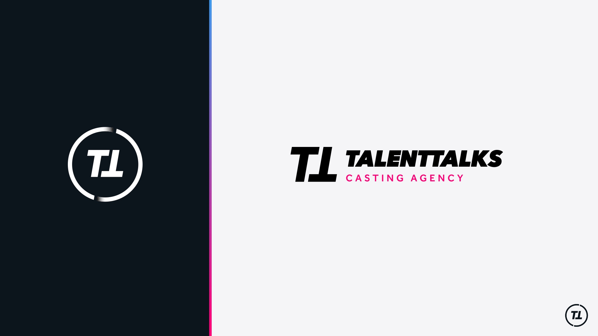 The final the client lockup: TT monogram and wordmark