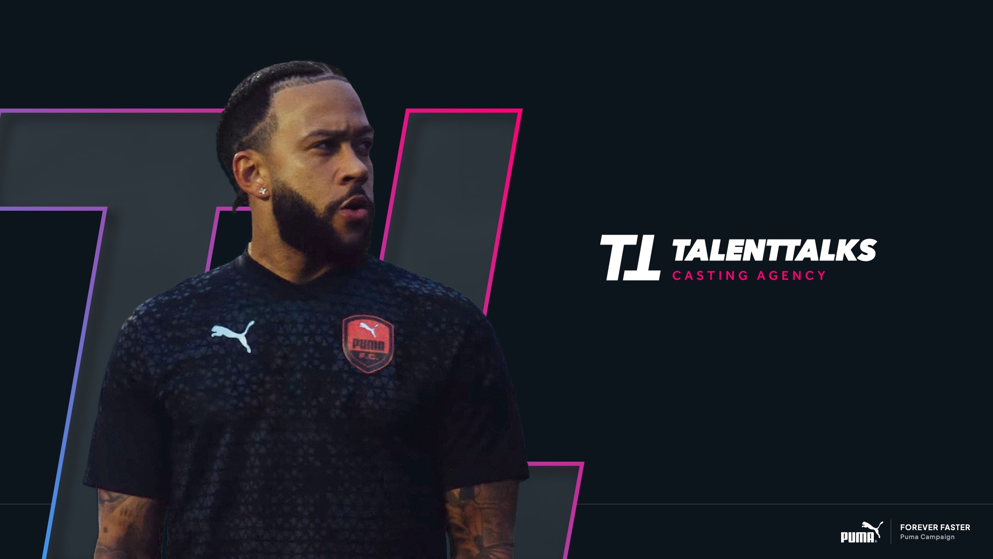 Sport campaign still within the brand frame
