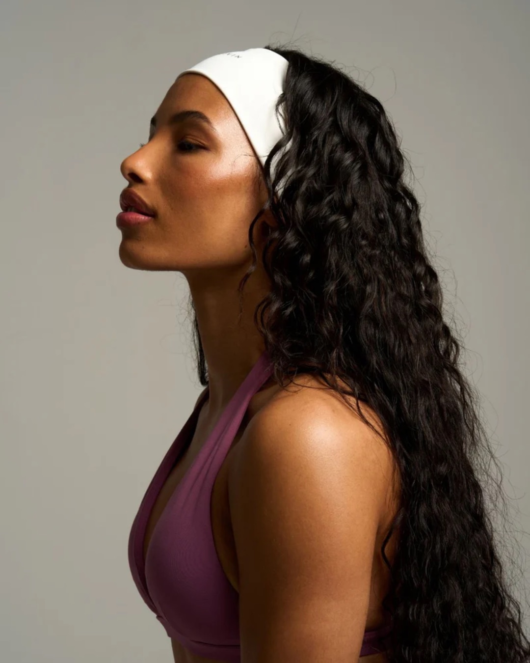 Thrivin headband, shot in profile with soft wrap-around light