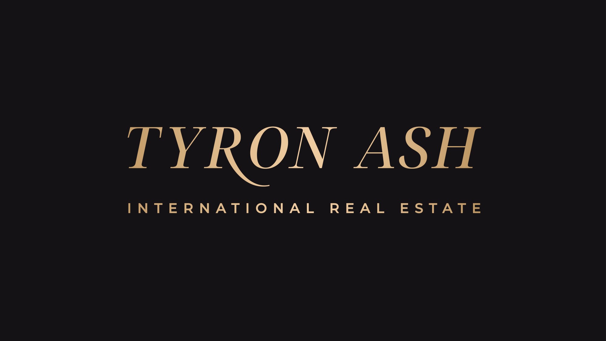 The full Tyron Ash wordmark lockup